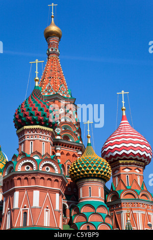 La Cathédrale de l'intercession du saint Basile sur la place Rouge, Moscou, Russie Banque D'Images