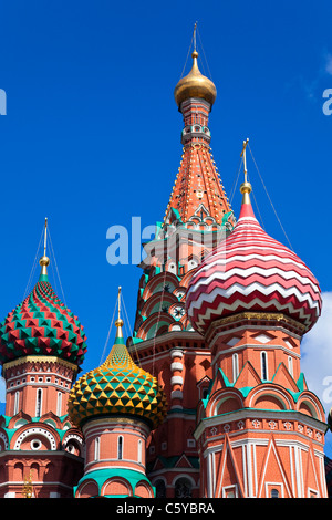 La Cathédrale de l'intercession du saint Basile sur la place Rouge, Moscou, Russie Banque D'Images