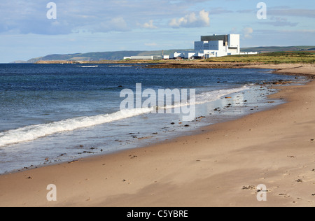 Nucléaire de Torness vue du nord, près de Dunbar, Ecosse, Royaume-Uni Banque D'Images