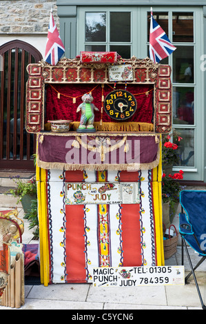 Punch et Judy puppet-show Banque D'Images