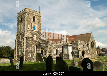 Église St Helens Cliffe, Hoo péninsulaire, Isle of Grain, Kent, Angleterre. HOMER SYKES Banque D'Images