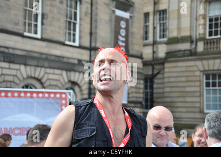 Le puissant Gareth, artiste de rue à Edinburgh Fringe 2011 Banque D'Images