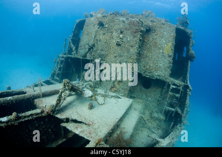 Le Prince Albert épave au large de l'île de Roatan, Honduras. Banque D'Images