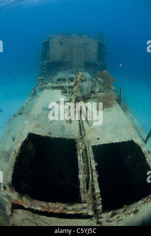 Le Prince Albert épave au large de l'île de Roatan, Honduras. Banque D'Images