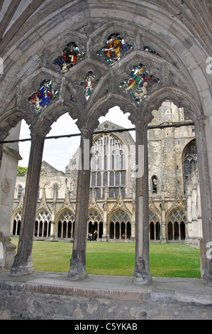 Grand Cloître, La Cathédrale de Canterbury, Canterbury, ville de Canterbury, Kent, England, United Kingdom Banque D'Images