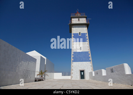 Le phare de Santa Marta (Farol de Santa Marta) à Cascais Banque D'Images