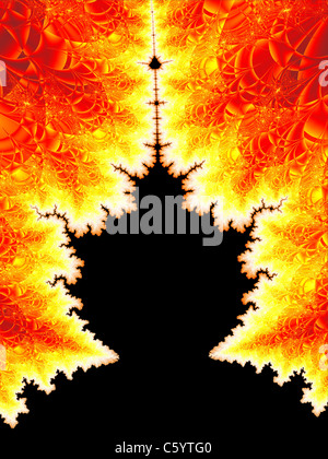 Un Chaospro Conception fractales générées en fonction de l'ensemble de Mandelbrot Banque D'Images