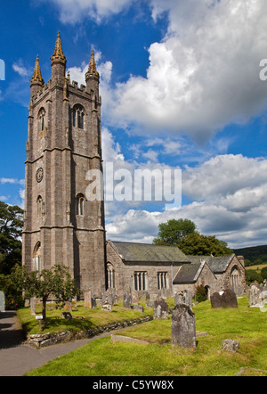 L'église de St Pancras, Widdecombe-dans-la-lande, Dartmoor, dans le Devon, Angleterre Banque D'Images