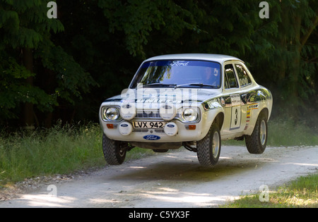 1972 Ford Escort Mk1 RS1600, le Roger Clark, Tony Mason RAC Rally winner, 2011 Goodwood Festival of Speed, Sussex, UK. Banque D'Images