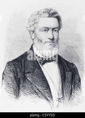 Jules Claude Gabriel Favre, 1809 - 1880. Homme d'État français. Banque D'Images