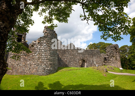 Ruines d'Inverlochy Castle, Fort William, Highland Banque D'Images