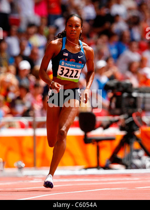 SANYA RICHARDS USA STADE OLYMPIQUE BEIJING Chine 16 Août 2008 Banque D'Images