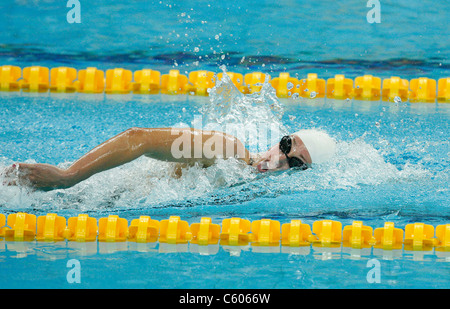 KATIE HOFF 400m quatre nages individuel Femmes STADE OLYMPIQUE BEIJING Chine 09 Août 2008 Banque D'Images