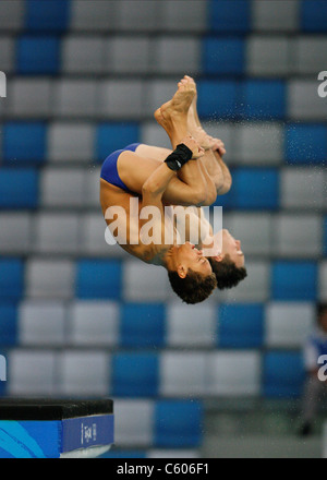 TOM DALEY & BLAKE ALDRIDGE Stade olympique de plongeon synchronisé Beijing Chine 09 Août 2008 Banque D'Images