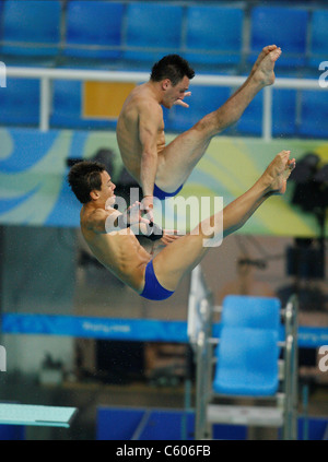 TOM DALEY & BLAKE ALDRIDGE Stade olympique de plongeon synchronisé Beijing Chine 09 Août 2008 Banque D'Images