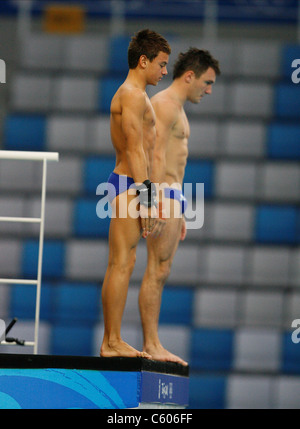 TOM DALEY & BLAKE ALDRIDGE Stade olympique de plongeon synchronisé Beijing Chine 09 Août 2008 Banque D'Images