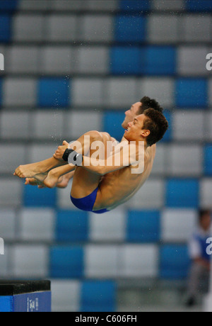 TOM DALEY & BLAKE ALDRIDGE Stade olympique de plongeon synchronisé Beijing Chine 09 Août 2008 Banque D'Images