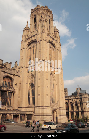 L'Édifice commémoratif de testaments, une partie de l'Université de Bristol, Bristol, Angleterre. Banque D'Images
