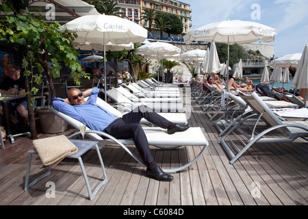 Castel beach club, Nice, France Banque D'Images