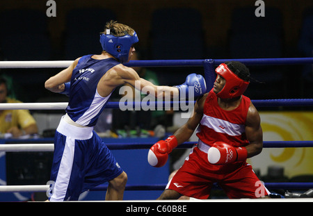 FELIX DIAZ V ALEXIS VASTINE MENS SUPER-LÉGERS TRAVAILLEURS SEMI GYMNASIUM BEIJING Chine 22 Août 2008 Banque D'Images