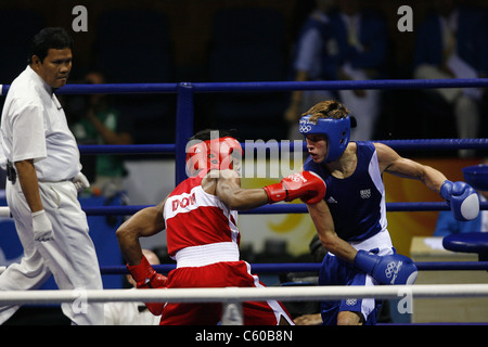 FELIX DIAZ V ALEXIS VASTINE MENS SUPER-LÉGERS TRAVAILLEURS SEMI GYMNASIUM BEIJING Chine 22 Août 2008 Banque D'Images