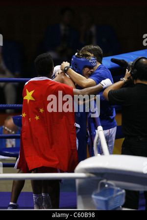 ALEXIS VASTINE MENS SUPER-LÉGERS TRAVAILLEURS SEMI GYMNASIUM BEIJING Chine 22 Août 2008 Banque D'Images