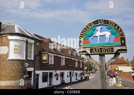 High Street, Ministre-en-Thanet, Île de Thanet, District de Thanet, dans le Kent, Angleterre, Royaume-Uni Banque D'Images