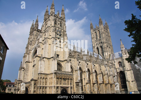 La Cathédrale de Canterbury, Canterbury, ville de Canterbury, Kent, England, United Kingdom Banque D'Images