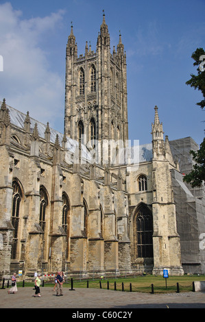 La Cathédrale de Canterbury, Canterbury, ville de Canterbury, Kent, England, United Kingdom Banque D'Images