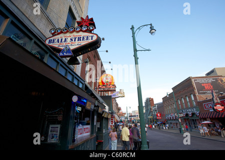 Beale street Memphis Tennessee united states america usa Banque D'Images