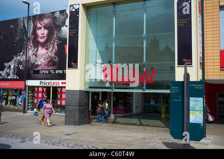 Façade du centre commercial Westfield Derby UK Banque D'Images