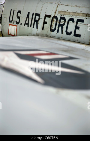 United States Air Force F4 Phantom insigne sur avion. Banque D'Images