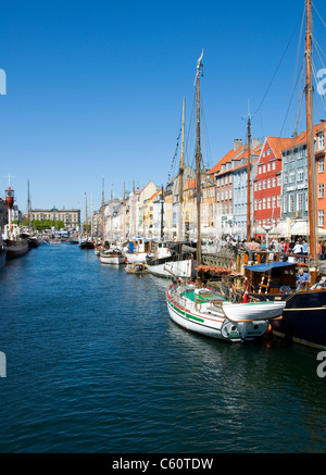 Nyhavn à Copenhague, Danemark Banque D'Images