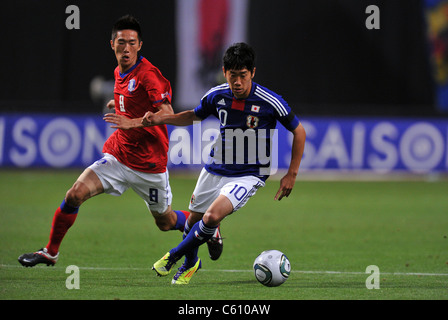 Shinji Kagawa (JPN) jouant pour le Kirin Challenge Cup 2011 : Japon Corée 3-0. Banque D'Images