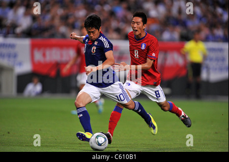 Shinji Kagawa (JPN) jouant pour le Kirin Challenge Cup 2011 : Japon Corée 3-0. Banque D'Images