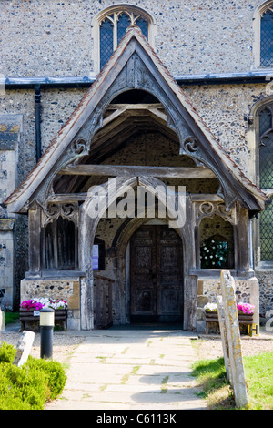 L'église St Mary, Bures, Suffolk, Angleterre Banque D'Images