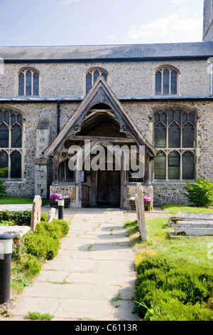 L'église St Mary, Bures, Suffolk, Angleterre Banque D'Images