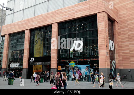 Le magasin de sport JD dans le centre commercial Liverpool One, 4 Paradise Street, Liverpool, Royaume-Uni. Banque D'Images