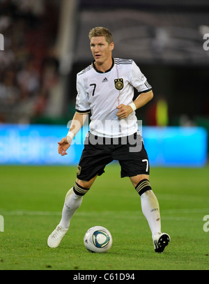 Mercedes-Benz Arena Stuttgart Allemagne 10.8.2011, football: International friendly, Allemagne contre Brésil 3:2 -- Bastian Schweinsteiger, Allemagne Banque D'Images