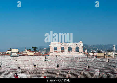 L'amphithéâtre romain de Vérone, Italie Banque D'Images