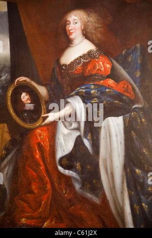 France, vallée de la Loire, Château de Chambord, Portrait de Anne-Marie Louise d'Orléans aka La Grande Mademoiselle Banque D'Images