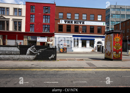 Graffiti sur Stevenson Square à Manchester UK Banque D'Images