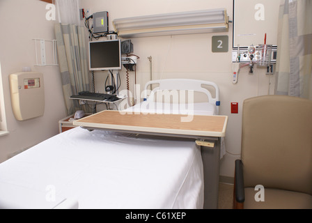 Chambre d'hôpital vide Banque D'Images