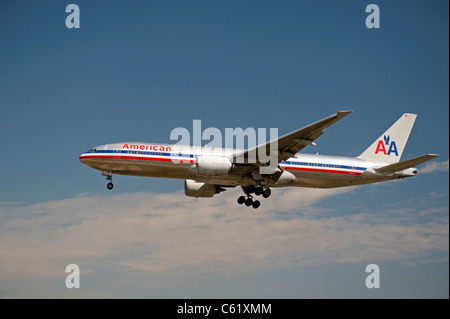 American Airlines avion de Boeing 777-223ER 7559 SCO Banque D'Images