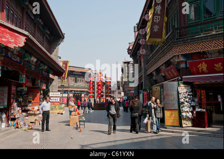 Guwenhua Jie Rue de l'ancienne culture, Tianjin, Chine Banque D'Images