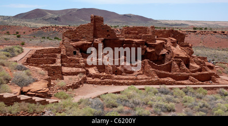 Wupatki ruines Indiennes Pueblo de l'Arizona tribue Sinagua Banque D'Images