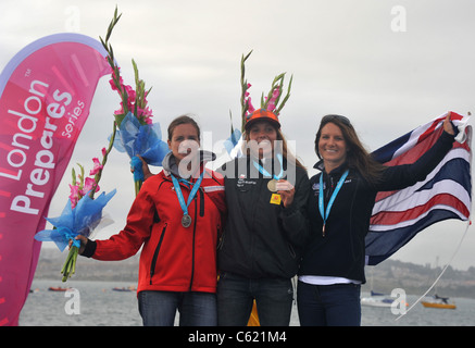 UK, Olympic Test Event, Weymouth and Portland National Sailing Academy. Banque D'Images