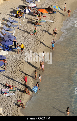 Plage de Porto Katsiki en vertu de la fin de l'après-midi, la lumière de l'île de Lefkada, Grèce Banque D'Images