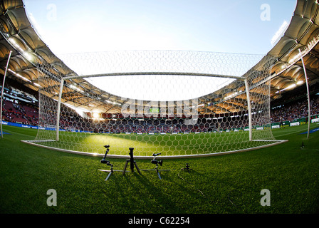 Aperçu de la Mercedes-Benz Arena stade de Stuttgart, Allemagne Banque D'Images