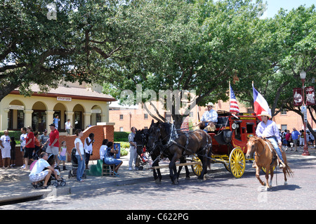 Journée nationale de l'American Cowboy, cowboy festival annuel, bestiaux, Fort Worth, Texas, États-Unis Banque D'Images